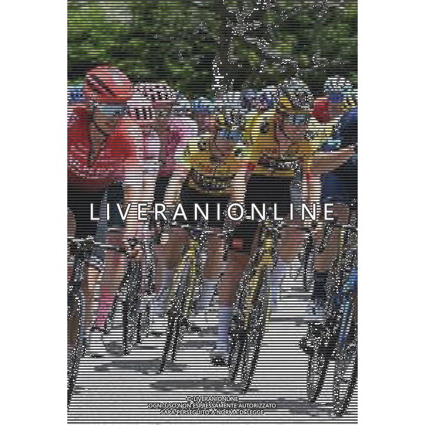 06-06-2022 Criterium Du Dauphine Libere; Tappa 02 Saint Peray - Brives Charensac; 2022, Jumbo - Visma; Roglic, Primoz; Benoot, Tiesj; Saint Agreve; ©SIROTTI/AGENZIA ALDO LIVERANI SAS