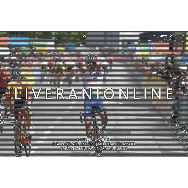 06-06-2022 Criterium Du Dauphine Libere; Tappa 02 Saint Peray - Brives Charensac; 2022, Totalenergie; 2022, Uno - X; Vuillermoz, Alexis; Skaarseth Anders, ; Brives Charensac; ©SIROTTI/AGENZIA ALDO LIVERANI SAS