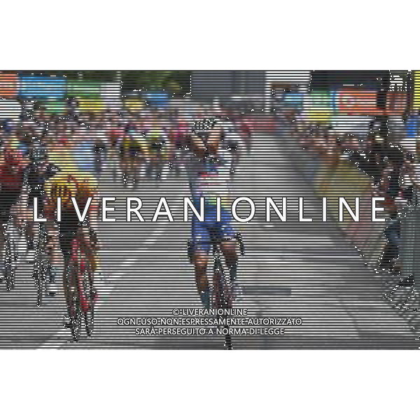06-06-2022 Criterium Du Dauphine Libere; Tappa 02 Saint Peray - Brives Charensac; 2022, Totalenergie; 2022, Uno - X; Vuillermoz, Alexis; Skaarseth Anders, ; Brives Charensac; ©SIROTTI/AGENZIA ALDO LIVERANI SAS