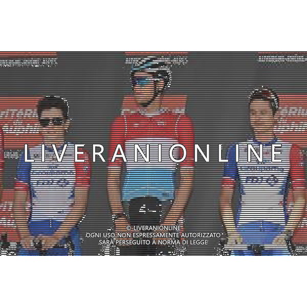 07-06-2022 Criterium Du Dauphine Libere; Tappa 03 Saint Paulien - Chastreix Sancy; 2022, Groupama - Fdj; Gaudu, David; Geniets, Kevin; Molard, Rudy; Saint Paulien; ©SIROTTI/AGENZIA ALDO LIVERANI SAS