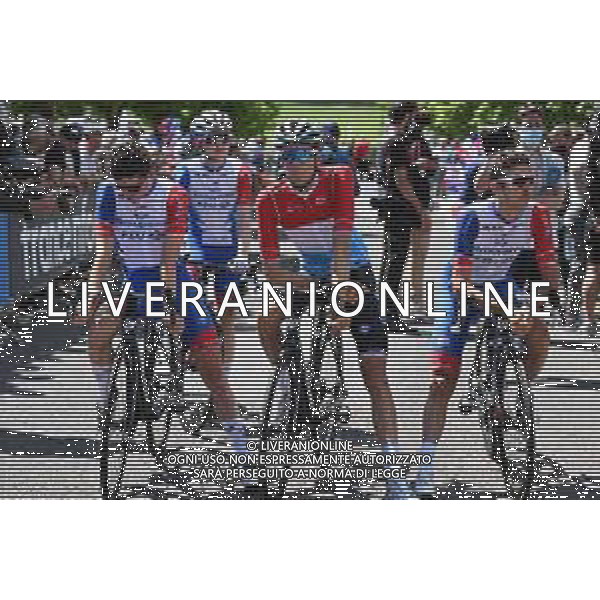 07-06-2022 Criterium Du Dauphine Libere; Tappa 03 Saint Paulien - Chastreix Sancy; 2022, Groupama - Fdj; Gaudu, David; Geniets, Kevin; Molard, Rudy; Saint Paulien; ©SIROTTI/AGENZIA ALDO LIVERANI SAS