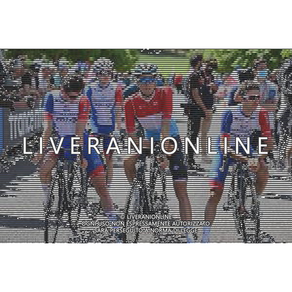 07-06-2022 Criterium Du Dauphine Libere; Tappa 03 Saint Paulien - Chastreix Sancy; 2022, Groupama - Fdj; Gaudu, David; Geniets, Kevin; Molard, Rudy; Saint Paulien; ©SIROTTI/AGENZIA ALDO LIVERANI SAS