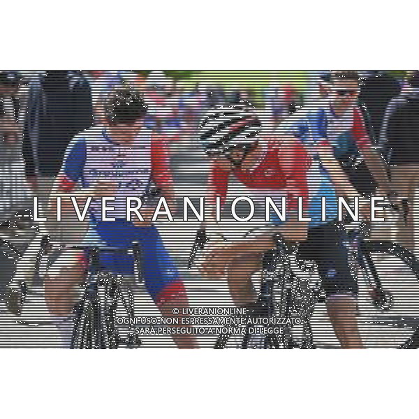 07-06-2022 Criterium Du Dauphine Libere; Tappa 03 Saint Paulien - Chastreix Sancy; 2022, Groupama - Fdj; Gaudu, David; Geniets, Kevin; Saint Paulien; ©SIROTTI/AGENZIA ALDO LIVERANI SAS