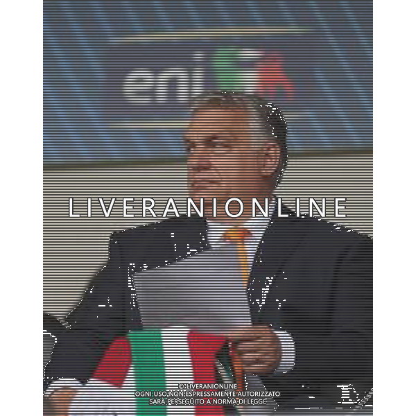 CESENA - UEFA Nations League girone A gruppo 3 - ITALIA vs UNGHERIA 07/06/2022 - nella foto: Viktor Mihaly Orban Primo Ministro dell\'Ungheria in tribuna ©Claudio Zamagni/Agenzi Aldo Liverani s.a.s. /AGENZIA ALDO LIVERANI SAS