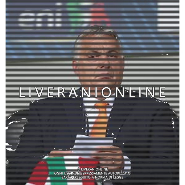 CESENA - UEFA Nations League girone A gruppo 3 - ITALIA vs UNGHERIA 07/06/2022 - nella foto: Viktor Mihaly Orban Primo Ministro dell\'Ungheria in tribuna ©Claudio Zamagni/Agenzi Aldo Liverani s.a.s. /AGENZIA ALDO LIVERANI SAS
