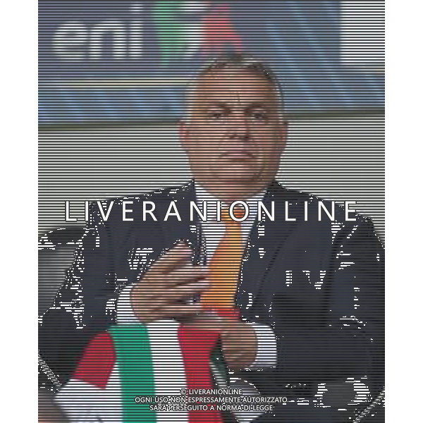 CESENA - UEFA Nations League girone A gruppo 3 - ITALIA vs UNGHERIA 07/06/2022 - nella foto: Viktor Mihaly Orban Primo Ministro dell\'Ungheria in tribuna ©Claudio Zamagni/Agenzi Aldo Liverani s.a.s. /AGENZIA ALDO LIVERANI SAS