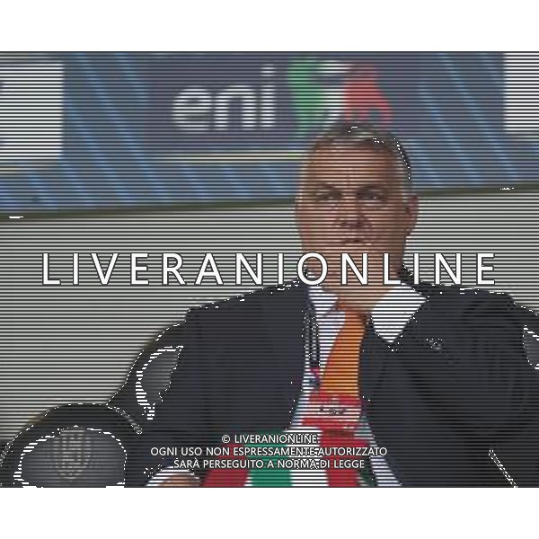 CESENA - UEFA Nations League girone A gruppo 3 - ITALIA vs UNGHERIA 07/06/2022 - nella foto: Viktor Mihaly Orban Primo Ministro dell\'Ungheria in tribuna ©Claudio Zamagni/Agenzi Aldo Liverani s.a.s. /AGENZIA ALDO LIVERANI SAS