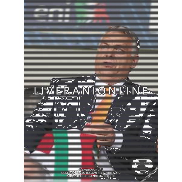 CESENA - UEFA Nations League girone A gruppo 3 - ITALIA vs UNGHERIA 07/06/2022 - nella foto: Viktor Mihaly Orban Primo Ministro dell\'Ungheria in tribuna ©Claudio Zamagni/Agenzi Aldo Liverani s.a.s. /AGENZIA ALDO LIVERANI SAS