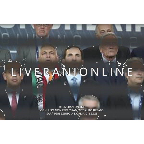 CESENA - UEFA Nations League girone A gruppo 3 - ITALIA vs UNGHERIA 07/06/2022 - nella foto: Viktor Mihaly Orban Primo Ministro dell\'Ungheria e Gabriele Gravina in tribuna ©Claudio Zamagni/Agenzi Aldo Liverani s.a.s. /AGENZIA ALDO LIVERANI SAS