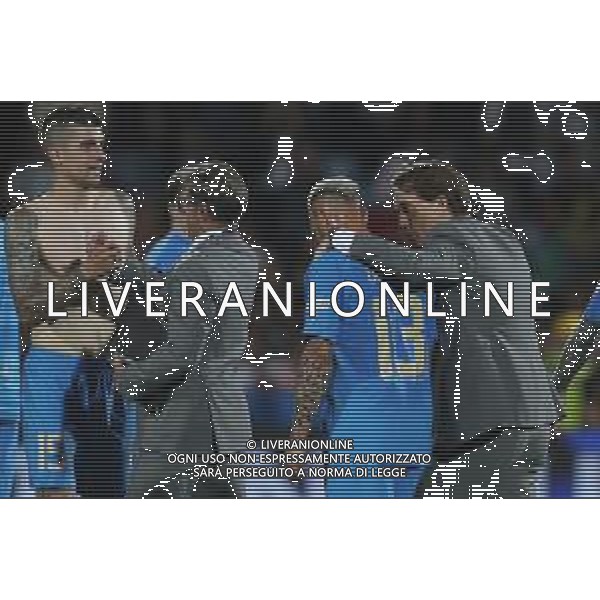 CESENA - UEFA Nations League girone A gruppo 3 - ITALIA vs UNGHERIA 07/06/2022 - nella foto: esultanza finale italia - roberto mancini e federico dimarco ©Claudio Zamagni/Agenzi Aldo Liverani s.a.s. /AGENZIA ALDO LIVERANI SAS