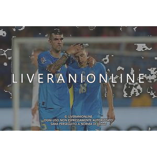 CESENA - UEFA Nations League girone A gruppo 3 - ITALIA vs UNGHERIA 07/06/2022 - nella foto: Gianluca Mancini(Italia) Barella Nicolo\'(Italia) esultanza ©Claudio Zamagni/Agenzi Aldo Liverani s.a.s. /AGENZIA ALDO LIVERANI SAS