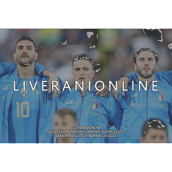 CESENA - UEFA Nations League girone A gruppo 3 - ITALIA vs UNGHERIA 07/06/2022 - nella foto: Lorenzo Pellegrini(Italia) Raspadori Giacomo(Italia) Davide Calabria ©Claudio Zamagni/Agenzi Aldo Liverani s.a.s.