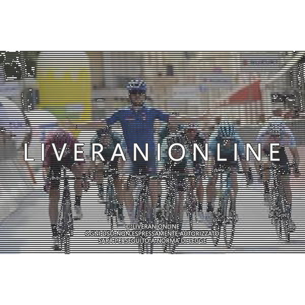08-06-2022 Adriatica - Ionica Race; Tappa 05 Castelraimondo - Ascoli Piceno; 2022, Gazprom - Rusvelo; 2022, Corratec; 2022, Kern Pharma; Scaroni, Christian; Stojnic, Veljko; Miquel, Pau; Ascoli Piceno; ©SIROTTI/AGENZIA ALDO LIVERANI SAS