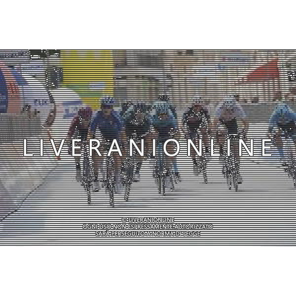 08-06-2022 Adriatica - Ionica Race; Tappa 05 Castelraimondo - Ascoli Piceno; 2022, Gazprom - Rusvelo; 2022, Corratec; 2022, Kern Pharma; Scaroni, Christian; Stojnic, Veljko; Miquel, Pau; Ascoli Piceno; ©SIROTTI/AGENZIA ALDO LIVERANI SAS