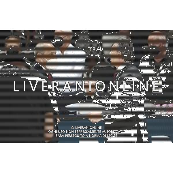 Ettore Messina (head coach of Armani Exchange Milano) (L) and Sergio Scariolo (head coach of Segafredo Virtus Bologna) - Virtus Segafredo Bologna vs AX Armani Exchange Milano - Campionato Basket Serie A Play off Gara 1 scudetto 08.06.2022 ©Michele Nucci/LMedia /AGENZIA ALDO LIVERANI SAS