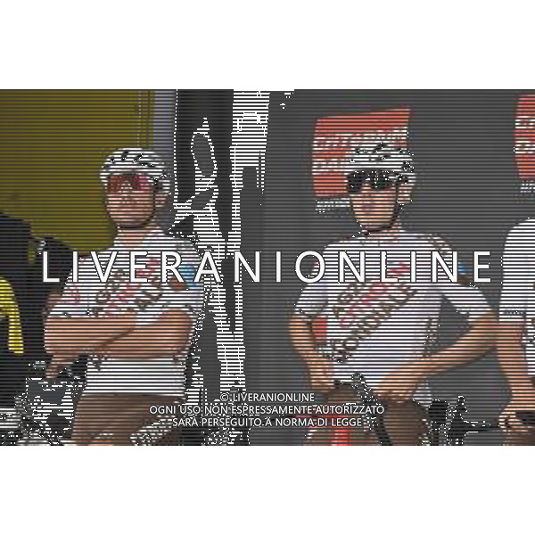 09-06-2022 Criterium Du Dauphine Libere; Tappa 05 Thizy Les Bourgs - Chaintre; 2022, Ag2r - Citroen; O\'connor, Ben; Van Avermaet, Greg; Thizy Les Bourgs; ©SIROTTI/AGENZIA ALDO LIVERANI SAS