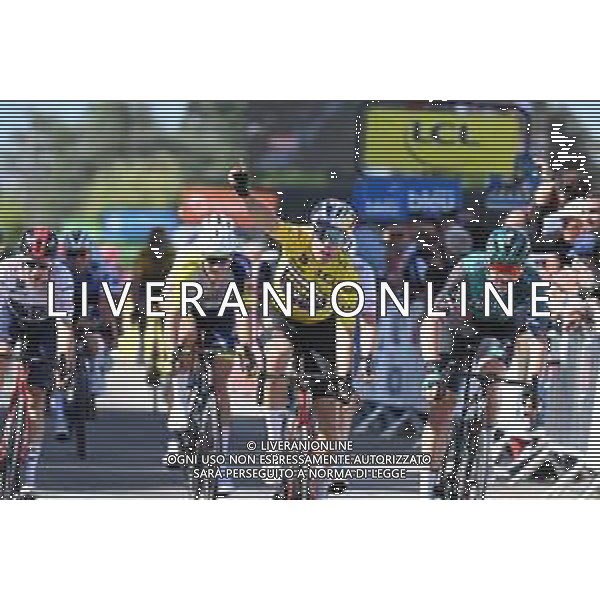09-06-2022 Criterium Du Dauphine Libere; Tappa 05 Thizy Les Bourgs - Chaintre; 2022, Jumbo - Visma; 2022, Bora - Hansgrohe; Van Aert, Wout; Meeus, Jordi; Chaintre; ©SIROTTI/AGENZIA ALDO LIVERANI SAS