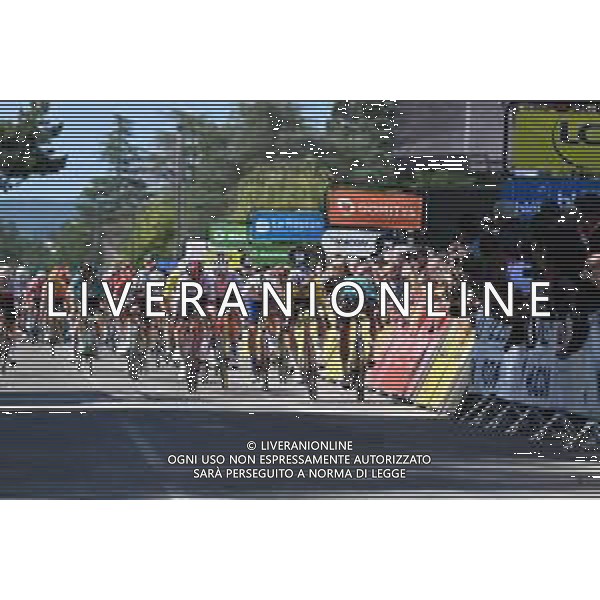 09-06-2022 Criterium Du Dauphine Libere; Tappa 05 Thizy Les Bourgs - Chaintre; 2022, Jumbo - Visma; 2022, Bora - Hansgrohe; 2022, Ineos - Grenadiers; Van Aert, Wout; Meeus, Jordi; Hayter, Ethan; Chaintre; ©SIROTTI/AGENZIA ALDO LIVERANI SAS