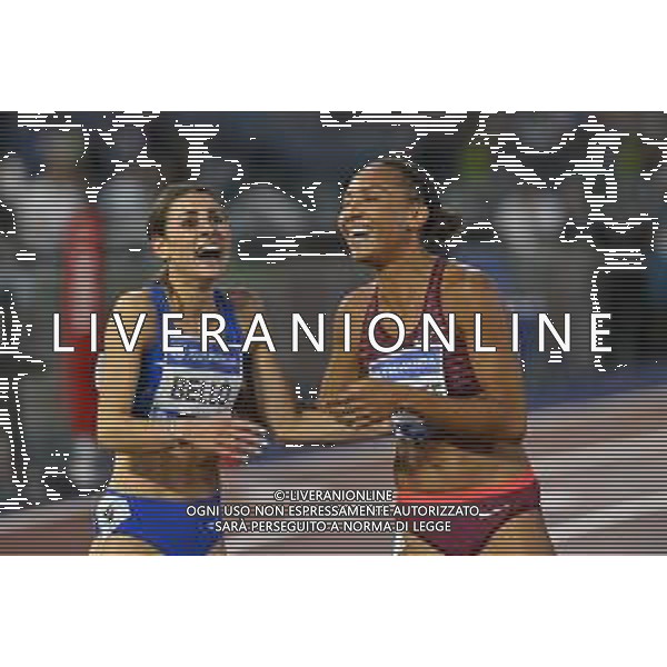 BELL√í Elena (ITA) and BISSET Catriona (AUS) - Atletica Wanda Diamond League 2022 - Memorial Pietro Mennea - Athletics Internationals Roma 09.06.2022 ©Domenico Cippitelli/LMedia/AGENZIA ALDO LIVERANI SAS