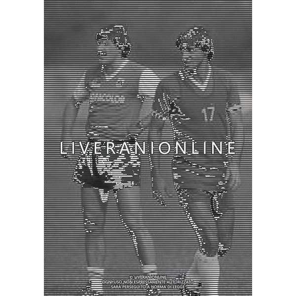 1983 UDINE ALLENAMENTO UDINESE CALCIO NELLA FOTO ENZO FERRARI E ALBERTO MARCHETTI AG ALDO LIVERANI SAS