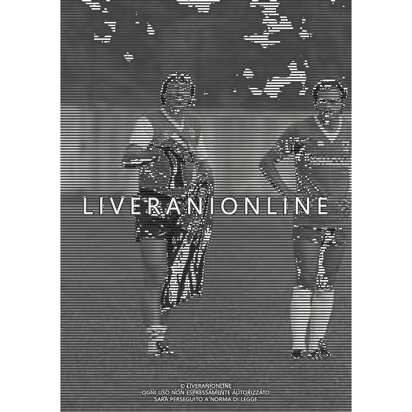 1983 UDINE ALLENAMENTO UDINESE CALCIO NELLA FOTO ENZO FERRARI E FRANCO CAUSIO AG ALDO LIVERANI SAS