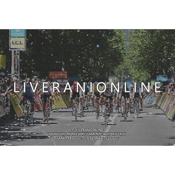 10-06-2022 Criterium Du Dauphine Libere; Tappa 06 Rives - Gap; 2022, Jumbo - Visma; 2022, Uae Emirates; 2022, Totalenergie; Van Aert, Wout; Molano, Sebastian; Boasson Hagen, Edvald; Gap; ©SIROTTI/AGENZIA ALDO LIVERANI SAS