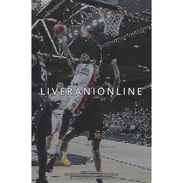 Benjamin Bentil (Armani Exchange Milano) thwarted by Mouhammadou Jaiteh (Segafredo Virtus Bologna) - Virtus Segafredo Bologna vs AX Armani Exchange Milano - Campionato Basket Serie A Play off Gara 2 scudetto 10.06.2022 ©Michele Nucci/LMedia/AGENZIA ALDO LIVERANI SAS