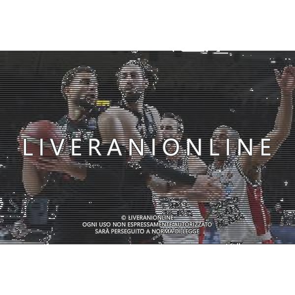 Kyle Weems (Segafredo Virtus Bologna) and Tornike Shengelia (Segafredo Virtus Bologna) - Virtus Segafredo Bologna vs AX Armani Exchange Milano - Campionato Basket Serie A Play off Gara 2 scudetto 10.06.2022 ©Michele Nucci/LMedia/AGENZIA ALDO LIVERANI SAS