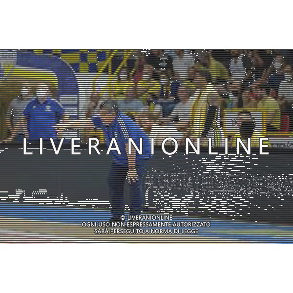 Roberto Tommasini/LMedia - Playoff finals - 3rd match - Tezenis Verona VS APU Udine - Italian Basketball Serie A2 Men Championship 2021/2022 June 10 2022 - AGSM Forum Verona, Italy Playoff finals - 3rd match - Tezenis Verona VS APU Udine Photo showing: Andrea Ramagli - Head Coach - Scaligera Basket Tezenis Verona @Roberto Tommasini/LiveMedia /AGENZIA ALDO LIVERANI SAS
