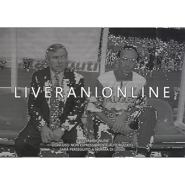 RETROSPETTIVA PIERALDO DELLE CARBONARE PRESIDENTE VICENZA CALCIO NELLA FOTO PIERALDO DALLE CARBONARE PRESIDENTE DEL VICENZA CALCIO ANNO 1995-1996 CON FRANCESCO GUIDOLIN AG ALDO LIVERANI SAS