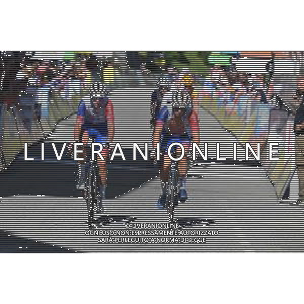 11-06-2022 Criterium Du Dauphine Libere; Tappa 07 Saint Chaffrey - Vaujany; 2022, Groupama - Fdj; Armirail, Bruno; Madouas, Valentin; Vaujany; ©SIROTTI/AGENZIA ALDO LIVERANI SAS