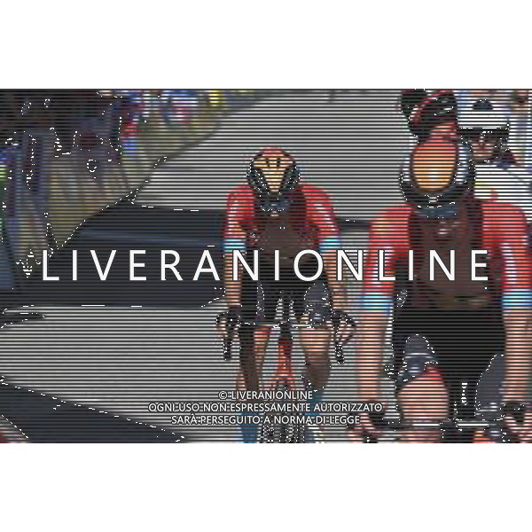 11-06-2022 Criterium Du Dauphine Libere; Tappa 07 Saint Chaffrey - Vaujany; 2022, Bahrain - Victorious; Caruso, Damiano; Vaujany; ©SIROTTI/AGENZIA ALDO LIVERANI SAS