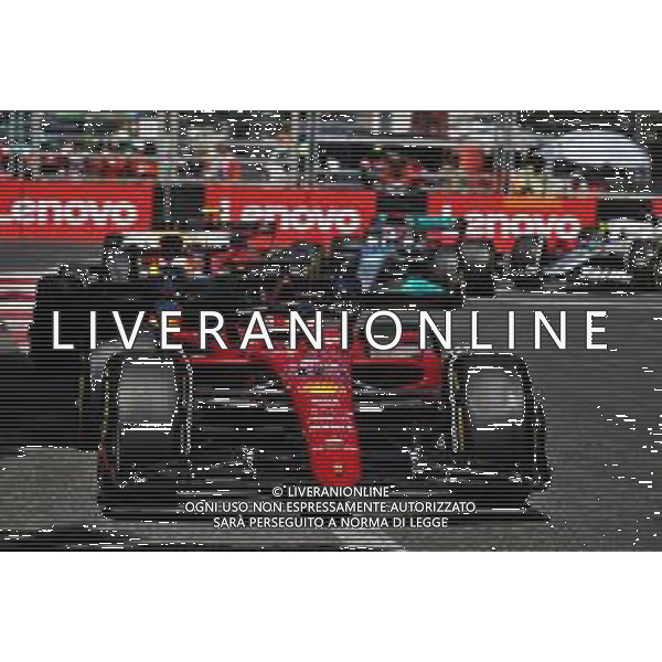 Charles Leclerc (MON) Ferrari F1-75. 12.06.2022. Formula 1 World Championship, Rd 8, Azerbaijan Grand Prix, Baku Street Circuit, Azerbaijan, Race Day. - www.xpbimages.com, EMail: requests@xpbimages.com © Copyright: Coates / XPB Images/AGENZIA ALDO LIVERANI SAS - ITALY ONLY EDITORIAL USE ONLY