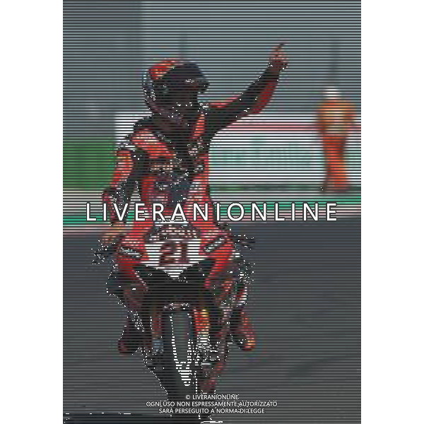 MISANO - Campionato Mondiale Superbike 12/06/2022 - nella foto: esultanza di Michael Ruben Rinaldi per il terzo posto in gara 2 ©Claudio Zamagni/Agenzi Aldo Liverani s.a.s.