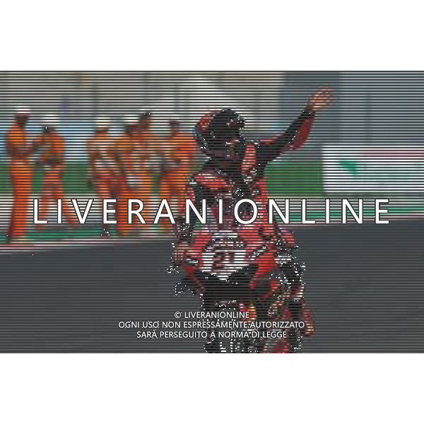 MISANO - Campionato Mondiale Superbike 12/06/2022 - nella foto: esultanza di Michael Ruben Rinaldi per il terzo posto in gara 2 ©Claudio Zamagni/Agenzi Aldo Liverani s.a.s.