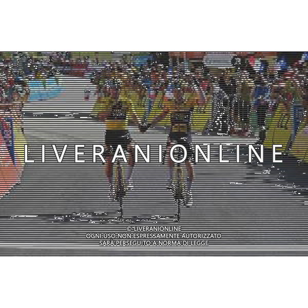 12-06-2022 Criterium Du Dauphine Libere; Tappa 08 Saint Alban Leysse - Plateau De Solaison; 2022, Jumbo - Visma; Vingegaard, Jonas; Roglic, Primoz; Plateau De Solaison; ©SIROTTI/AGENZIA ALDO LIVERANI SAS