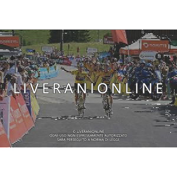 12-06-2022 Criterium Du Dauphine Libere; Tappa 08 Saint Alban Leysse - Plateau De Solaison; 2022, Jumbo - Visma; Vingegaard, Jonas; Roglic, Primoz; Plateau De Solaison; ©SIROTTI/AGENZIA ALDO LIVERANI SAS