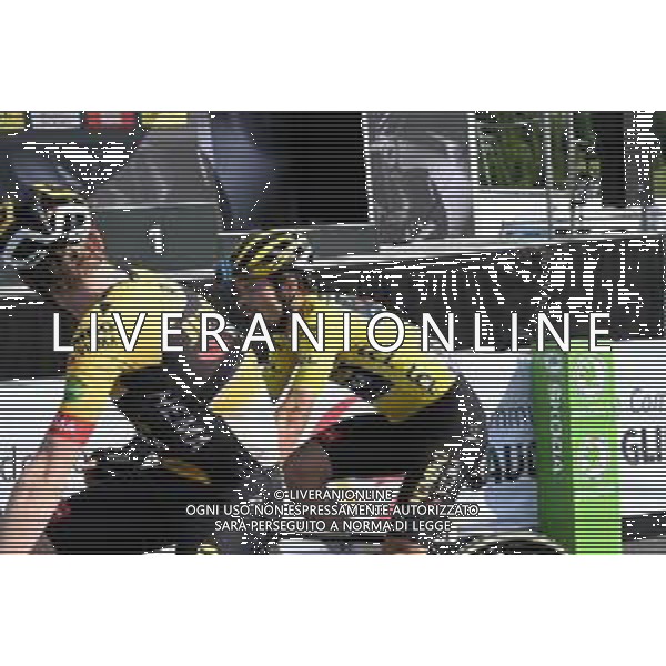 12-06-2022 Criterium Du Dauphine Libere; Tappa 08 Saint Alban Leysse - Plateau De Solaison; 2022, Jumbo - Visma; Vingegaard, Jonas; Roglic, Primoz; Plateau De Solaison; ©SIROTTI/AGENZIA ALDO LIVERANI SAS