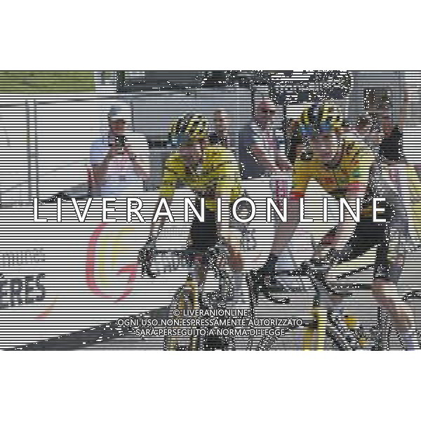 12-06-2022 Criterium Du Dauphine Libere; Tappa 08 Saint Alban Leysse - Plateau De Solaison; 2022, Jumbo - Visma; Vingegaard, Jonas; Roglic, Primoz; Plateau De Solaison; ©SIROTTI/AGENZIA ALDO LIVERANI SAS