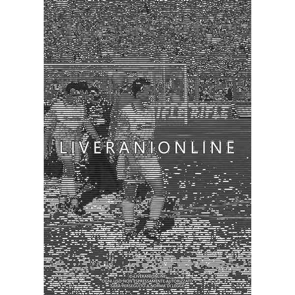12-04-1992 BERGAMO CAMPIONATO DI CALCIO SERIE A ATALANTA-FOGGIA 4-4 NELLA FOTO FRANCESCO BAIANO E ONOFRIO BARONE AG ALDO LIVERANI SAS