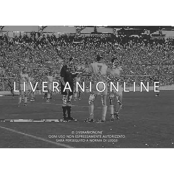 12-04-1992 BERGAMO CAMPIONATO DI CALCIO SERIE A ATALANTA-FOGGIA 4-4 NELLA FOTO ARBITRO LIBERO BRIGNOCCOLI AG ALDO LIVERANI SAS