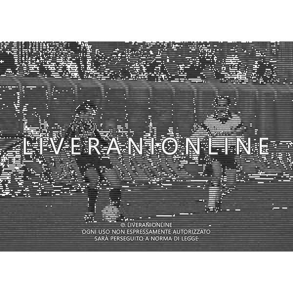 06-01-1991 BERGAMO CAMPIONATO DI CALCIO SERIE A ATALANTA-CESENA 3-0 NELLA FOTO ROBERTO BORDIN E ADRIANO PRACCINI AG ALDO LIVERANI SAS