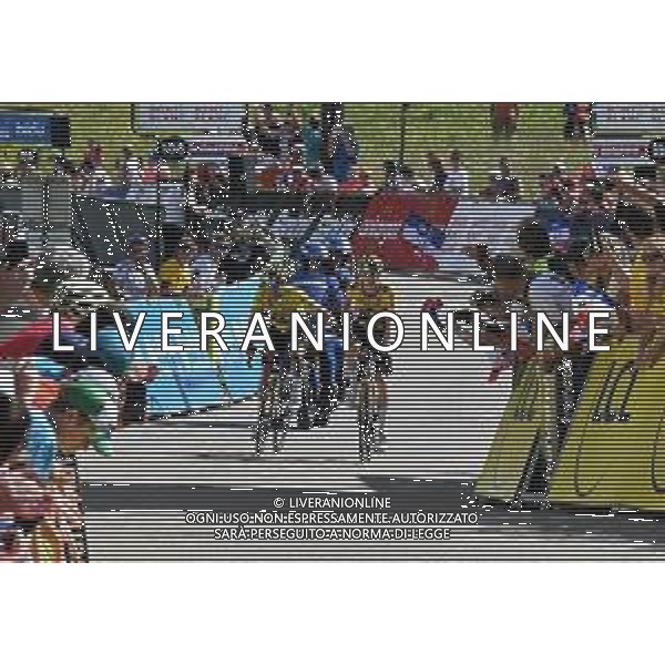 12-06-2022 Criterium Du Dauphine Libere; Tappa 08 Saint Alban Leysse - Plateau De Solaison; 2022, Jumbo - Visma; Vingegaard, Jonas; Roglic, Primoz; Plateau De Solaison; ©SIROTTI/AGENZIA ALDO LIVERANI SAS