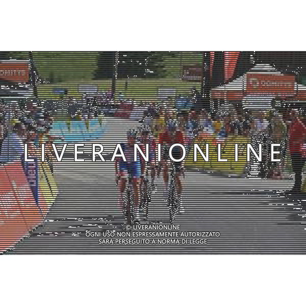 12-06-2022 Criterium Du Dauphine Libere; Tappa 08 Saint Alban Leysse - Plateau De Solaison; 2022, Groupama - Fdj; Molard, Rudy; Geniets, Kevin; Gaudu, David; Plateau De Solaison; ©SIROTTI/AGENZIA ALDO LIVERANI SAS