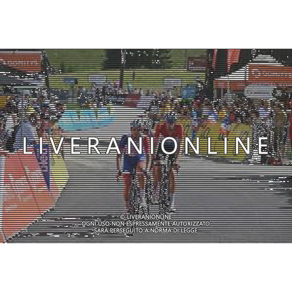 12-06-2022 Criterium Du Dauphine Libere; Tappa 08 Saint Alban Leysse - Plateau De Solaison; 2022, Groupama - Fdj; Molard, Rudy; Geniets, Kevin; Gaudu, David; Plateau De Solaison; ©SIROTTI/AGENZIA ALDO LIVERANI SAS
