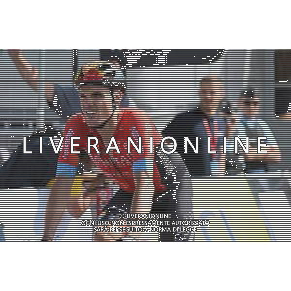 12-06-2022 Criterium Du Dauphine Libere; Tappa 08 Saint Alban Leysse - Plateau De Solaison; 2022, Bahrain - Victorious; Sanchez Leon, Luis Gil; Plateau De Solaison; ©SIROTTI/AGENZIA ALDO LIVERANI SAS