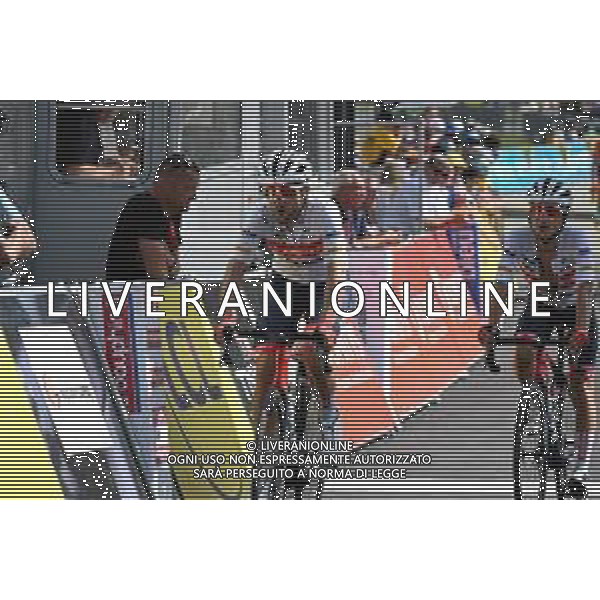 12-06-2022 Criterium Du Dauphine Libere; Tappa 08 Saint Alban Leysse - Plateau De Solaison; 2022, Trek - Segafredo; Gallopin, Tony; Elissonde, Kenny; Plateau De Solaison; ©SIROTTI/AGENZIA ALDO LIVERANI SAS