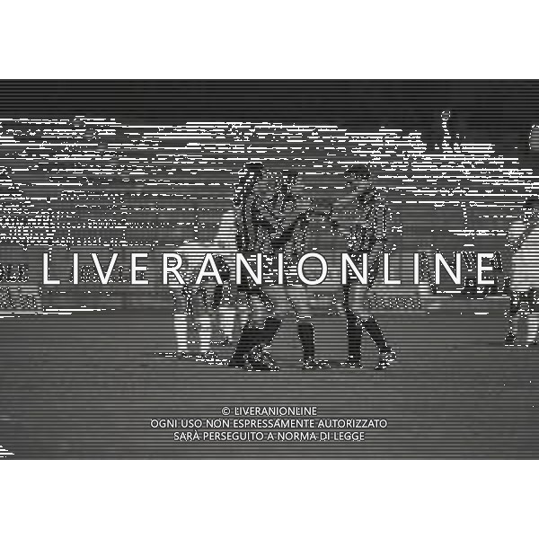 27-08-1991 MONZA SECONDO TURNO COPPA ITALIA ATALANTA-PADOVA 3-1 NELLA FOTO ESULTANZA GIOCATORI PADOVA DOPO IL GOAL AG ALDO LIVERANI SAS