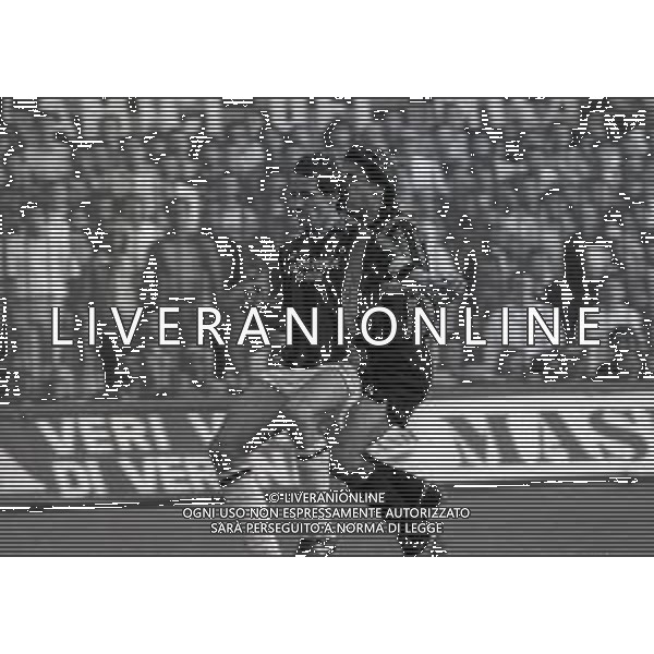 12-10-1986 MILANO CAMPIONATO DI CALCIO SERIE A MILAN -INTER 0-0 NELLA FOTO FRANCO BARESI E OLIVIERO GARLINI AG ALDO LIVERANI SAS