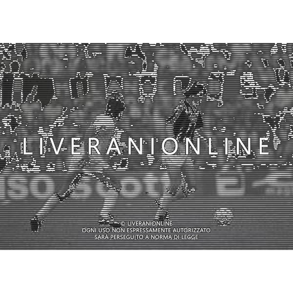 03-05-1987 MILANO CAMPIONATO DI CALCIO SERIE A MILAN-ROMA 4-1 NELLA FOTO FILIPPO GALLI AG ALDO LIVERANI SAS
